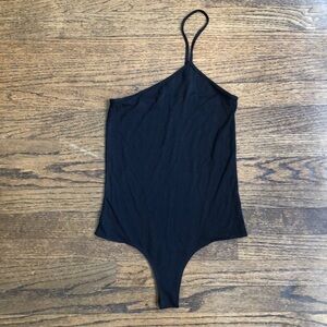 BB Dakota by Steve Madden One-Shoulder Black Bodysuit